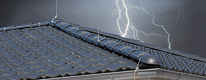 Äußerer Blitzschutz bei Elektro Melk in Sinntal - Sterbfritz